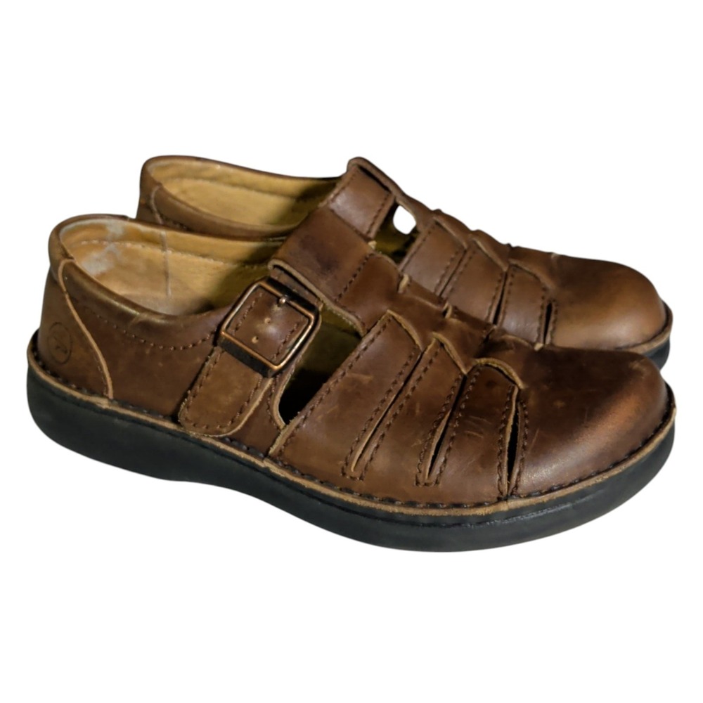 Birkenstock Madeira Fisherman Sandals Womens Size 6 - 6.5N Narrow Shoes Brown